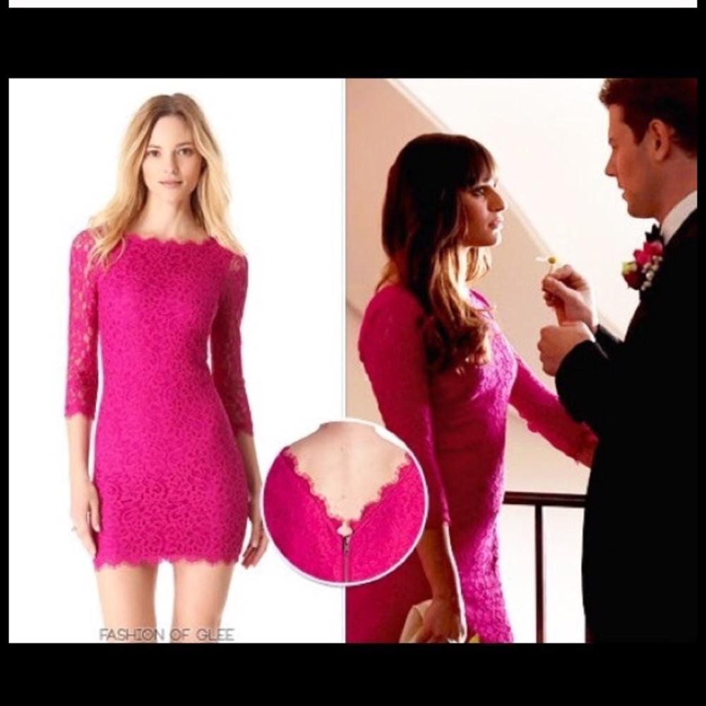 Diane Von Furstenberg Lace Cocktail Dress